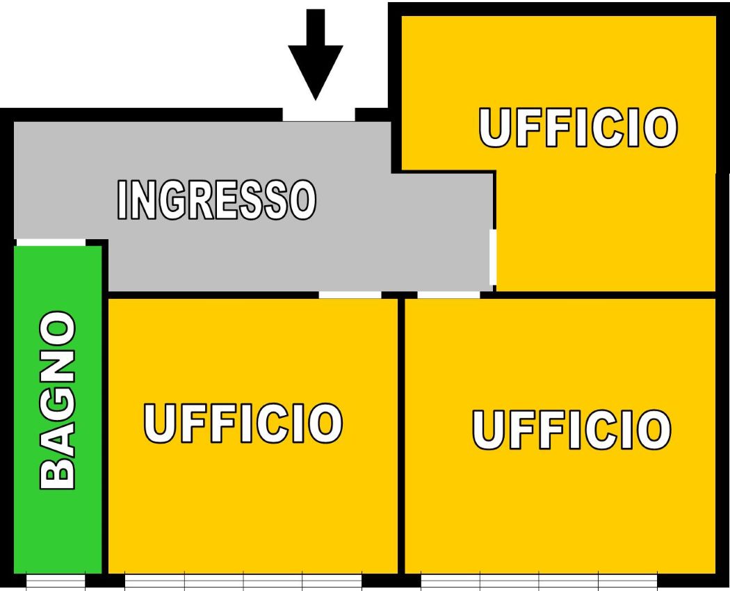 Bari centralissimo Via Carulli pressi Corso Cavour, ufficio trivani in vendita